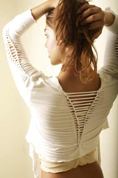 TIE-TOP WITH LONG SLEEVES - Discontinued Item! 30% Off!