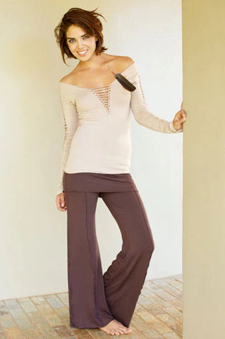 STAR-DANCER LONG PANTS Solid Color