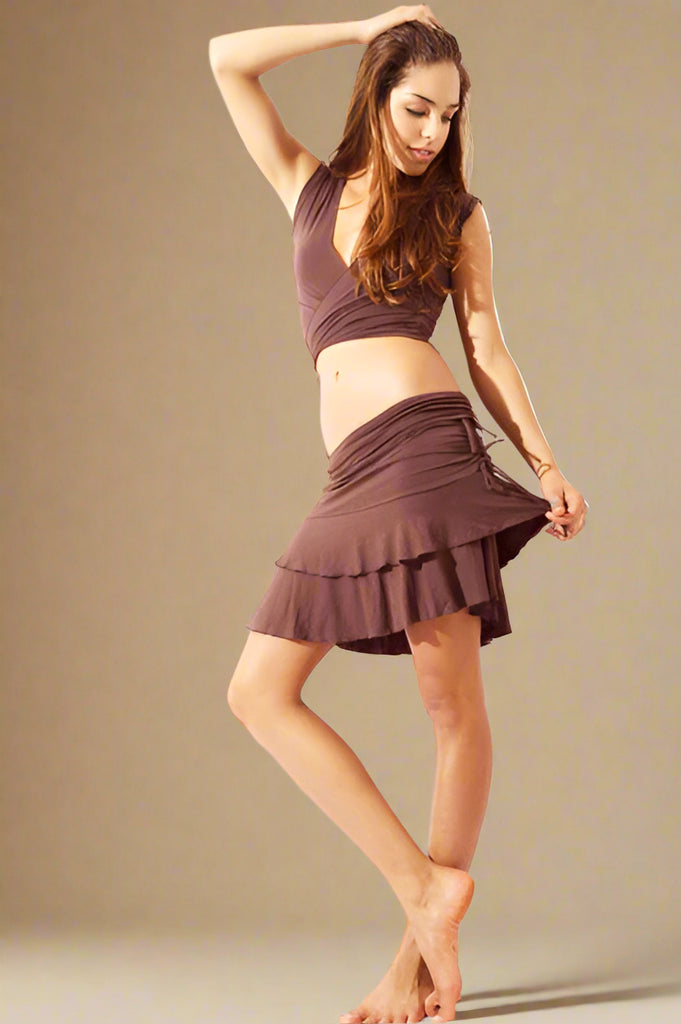 TIE-TOP WITH CAP SLEEVES