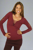 LONG SLEEVE T-SHIRT WITH LACING
