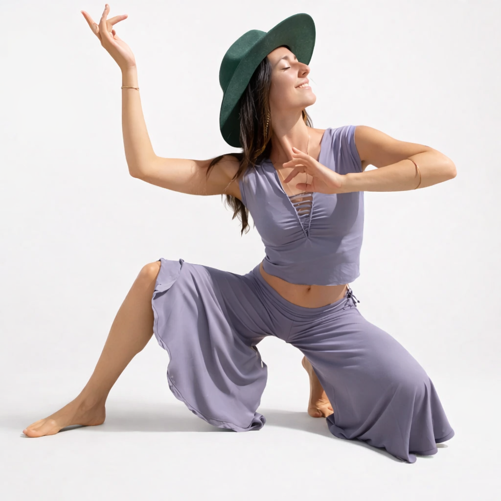 SUNDARI CAPRI PANTS WITH SILK - New Design!